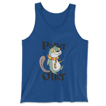 Potter Otter Men/Unisex Tank in True Royal color